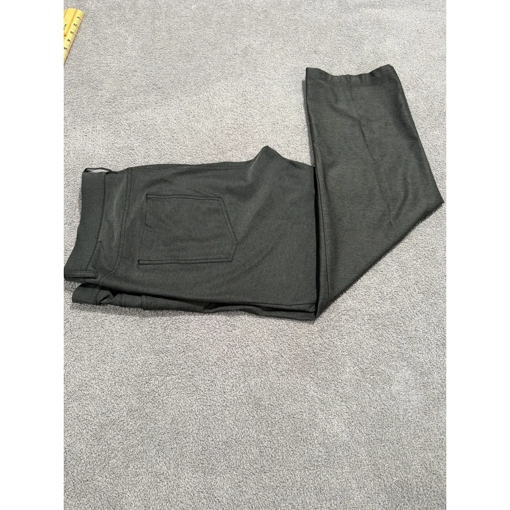 Adidas Golf Pants Men's 36x30 Gray Stretch Trousers Activewear Casual Flat Front